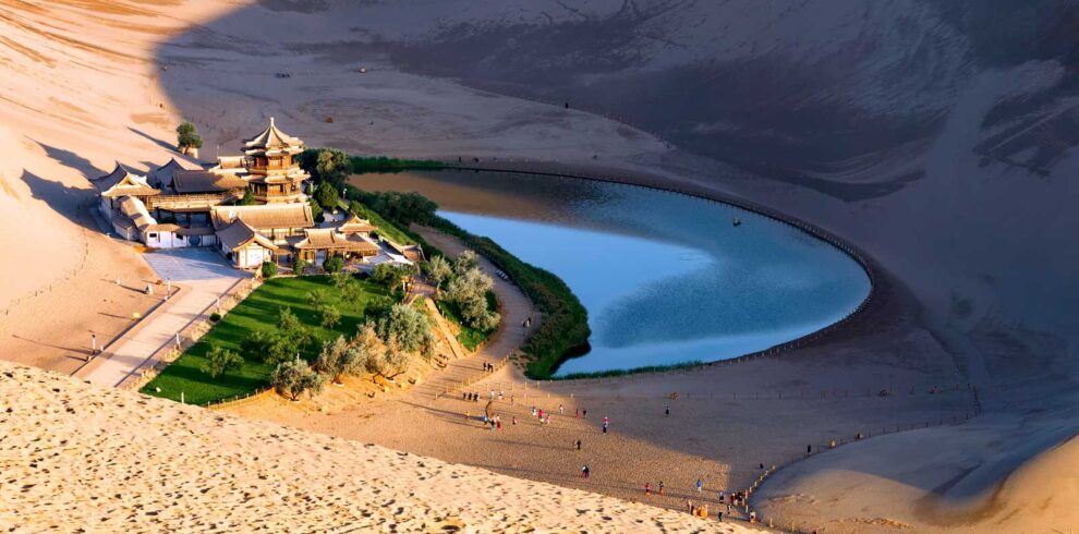 Gansu Tours-Crescent Lake 2