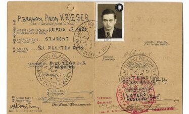 Shanghai Jewish Tour 1942 Polish Association_ID_issued_to_a_Jewish_man_living_inside_the_Ghetto